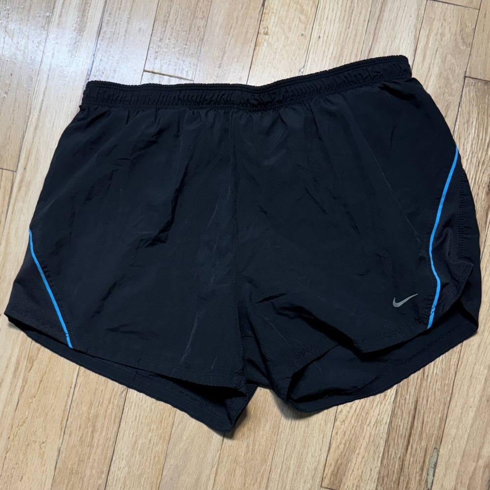Nike Women’s Black and Blue Athletic Shorts